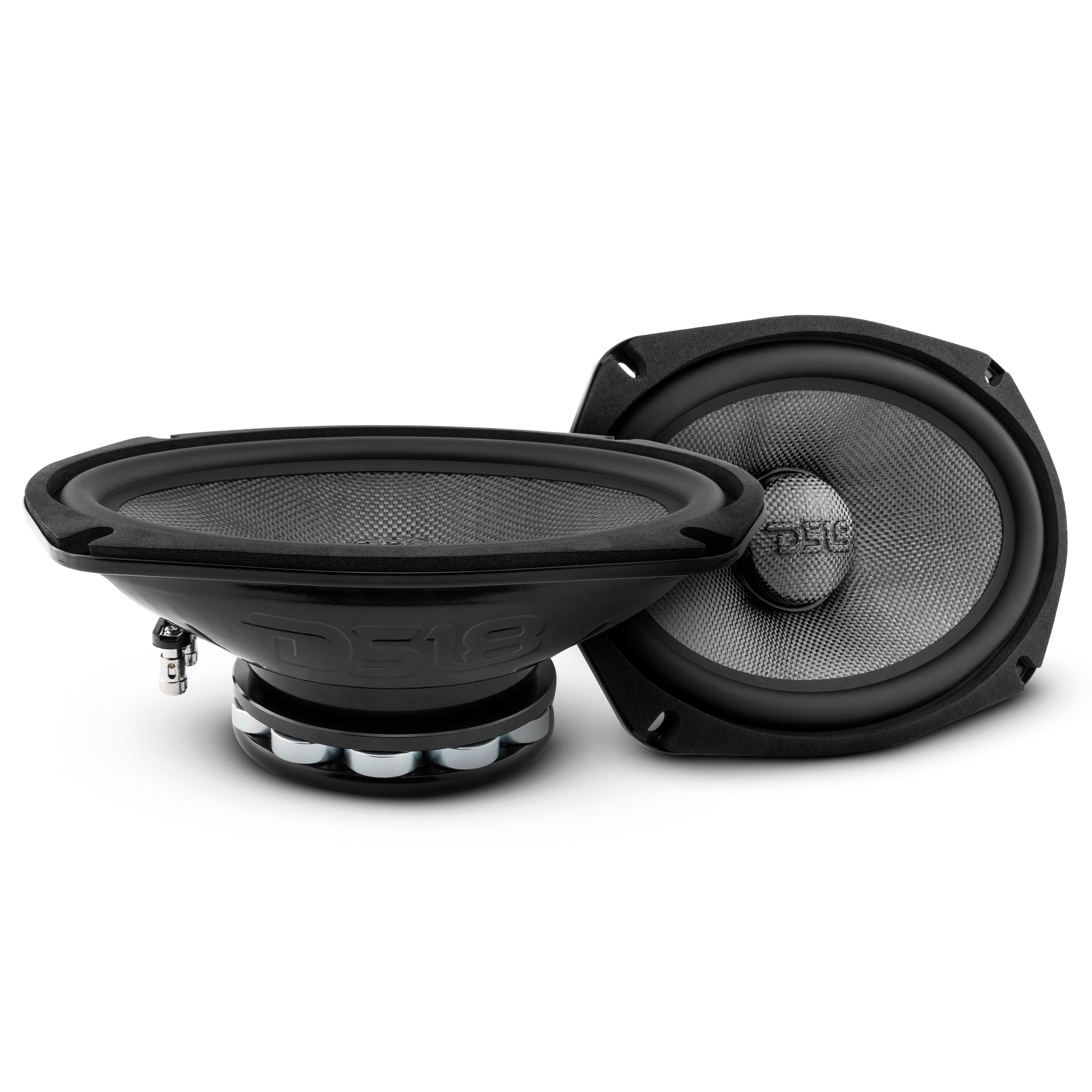 DS18 PRO 6x9" Neodymium Carbon Fiber Water resistant Cone Mid-Bass Loudspeaker 300 Watts Rms 2-Ohm