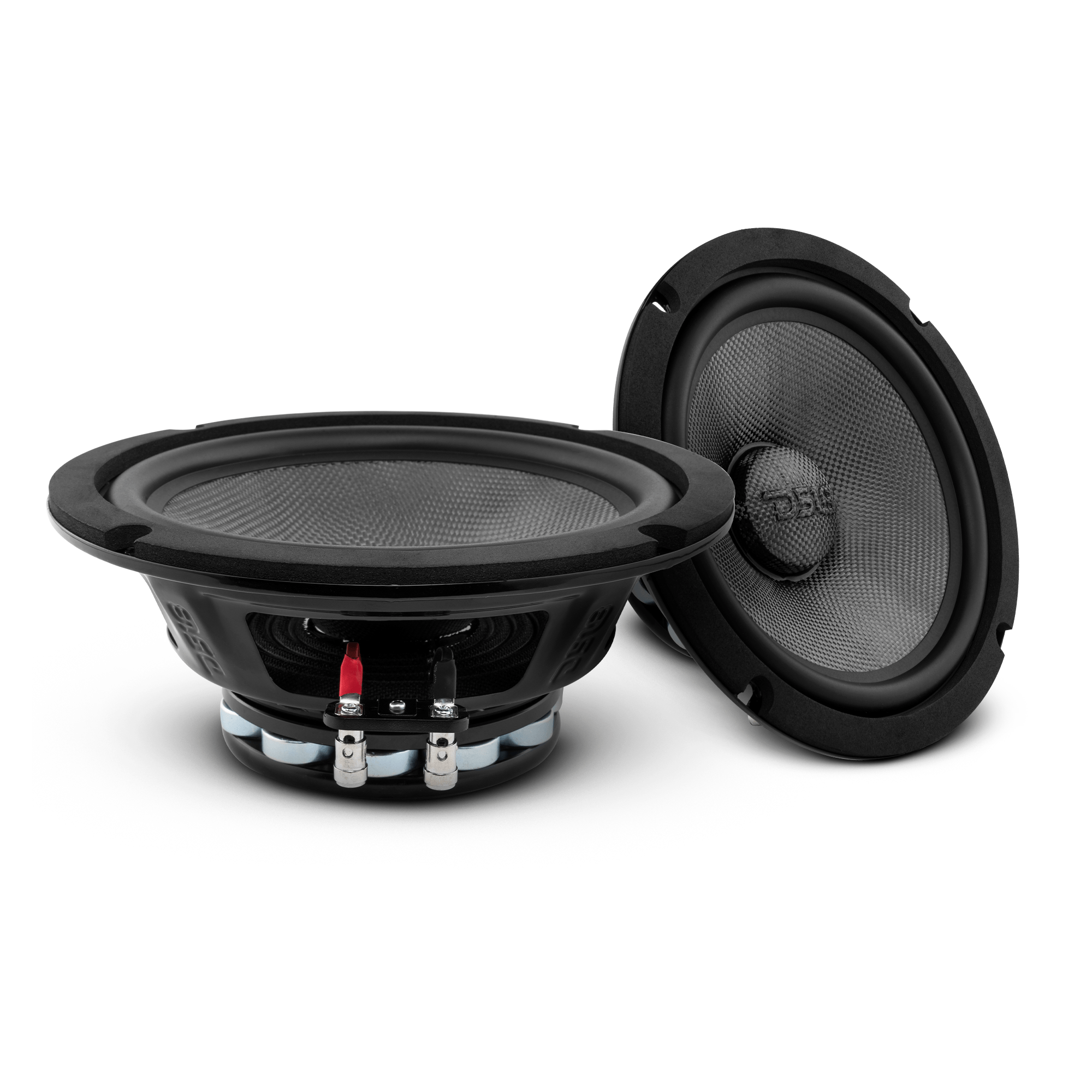 DS18 PRO 8" Neodymium Carbon Fiber Water resistant Cone Mid-Bass Loudspeaker 300 Watts Rms 2-Ohm