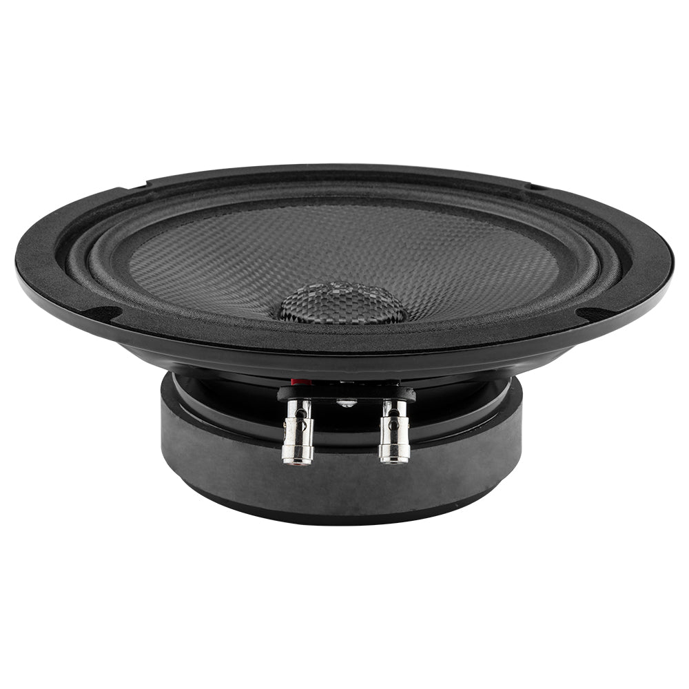 DS18 PRO 8" Shallow Carbon Fiber Water resistant Cone Mid-Bass Loudspeaker 275 Watts Rms 4-Ohm