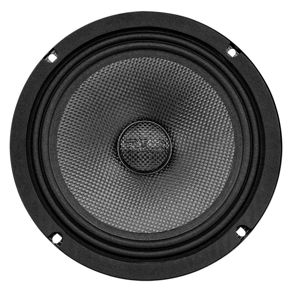 DS18 PRO 8" Shallow Carbon Fiber Water resistant Cone Mid-Bass Loudspeaker 275 Watts Rms 4-Ohm