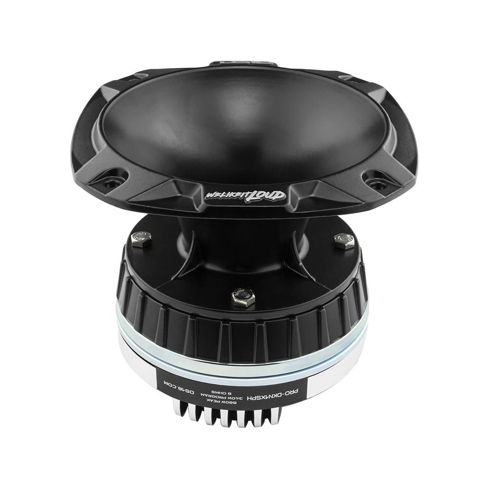DS18 2" Bolt On Throat Neodymium Driver with Spacer, 2" Throat Phenolic VC 680 Watts and PRO-HA52/BK Horn 680 Watts 117dB 8 Ohm Mounting Depth 5.22" Throat