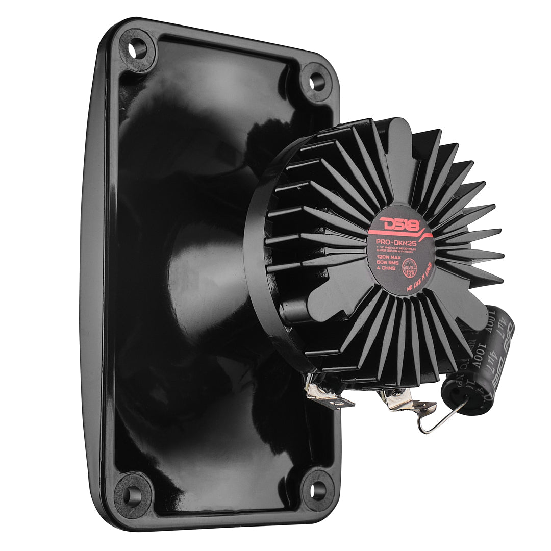 DS18 1" Neodymium Driver And Horn Kit 60 Watts 1" Phenolic 8-Ohm Vc