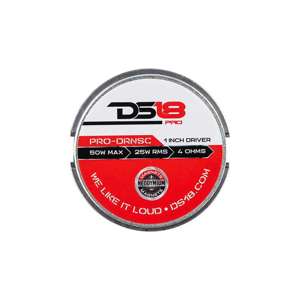 DS18 1" Throat Twist On Neodymium Driver 120 Watts 1" Composite Polyimide Vc 4-Ohm