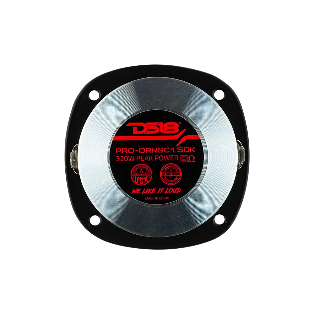 DS18 1" Neodymium Driver And Horn Kit 160 Watts 1.5" Polyimide 8-Ohm Vc