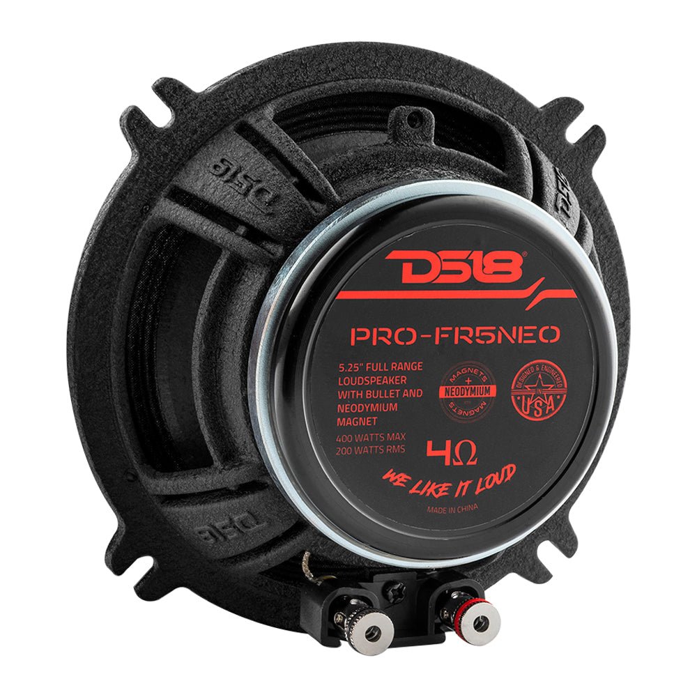 DS18 PRO 5.25" Neodymium Full-Range Bullet Loudspeaker 200 Watts Rms 4-Ohm