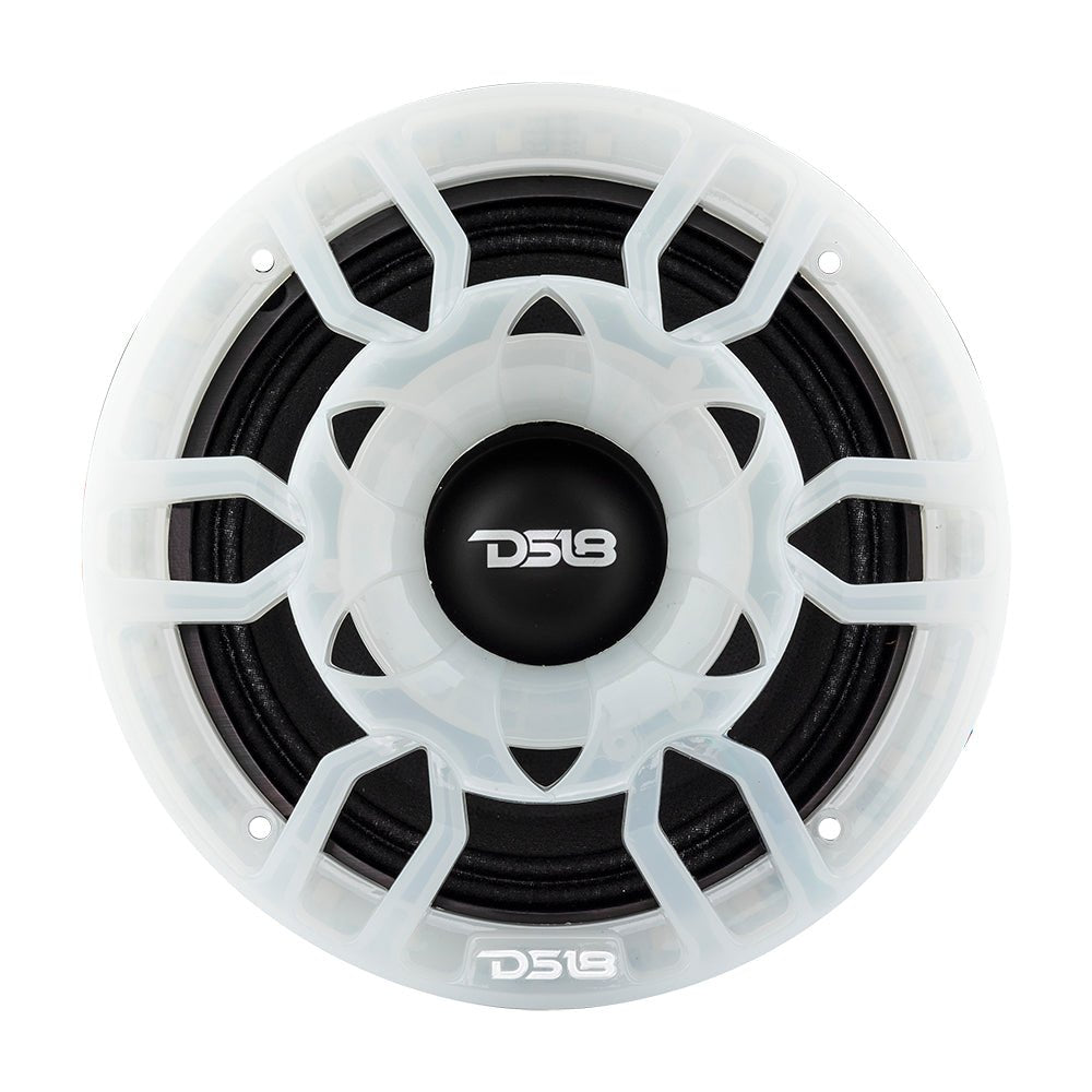 DS18 6.5" Universal Speaker Grill Cover -RGB LED Lights