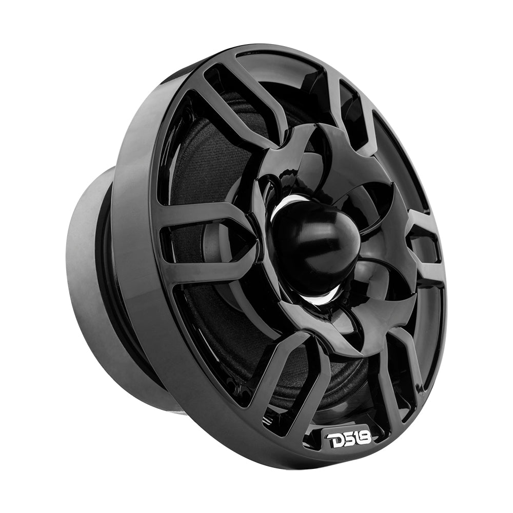 DS18 6.5" Speaker Grill with Built-in 1.75" Voice Coil Neodymium Bullet Tweeter 250 Watts