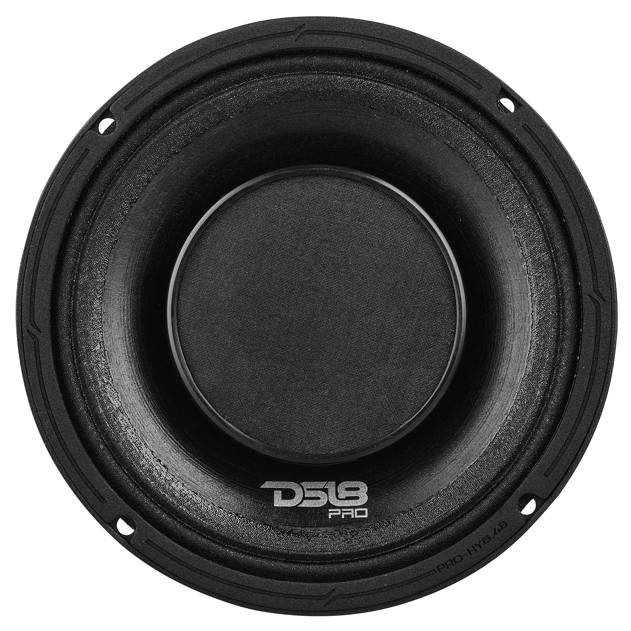 DS18 PRO 6.5" Coaxial Hybrid Mid-Range Water resistant Cone Loudspeaker with Built-in Driver 225 Watts Rms 4-Ohm