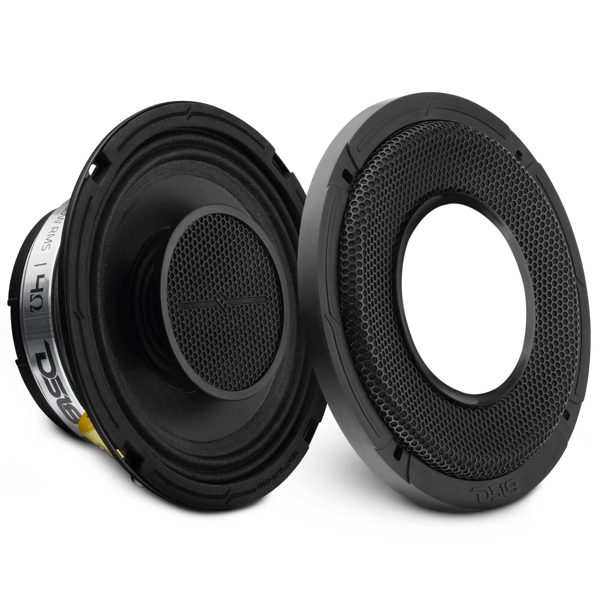 DS18 PRO 6.5" Shallow Coaxial Hybrid Mid-Range Loudspeaker with Built-in Driver | 150W RMS 4-Ohm