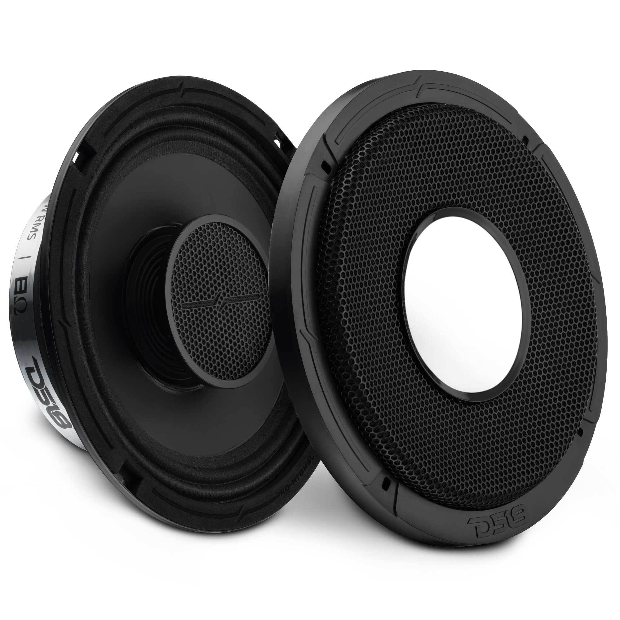 DS18 PRO 8" Shallow Coaxial Hybrid Mid-Range Loudspeaker with Built-in Driver | 200W RMS 8-Ohm
