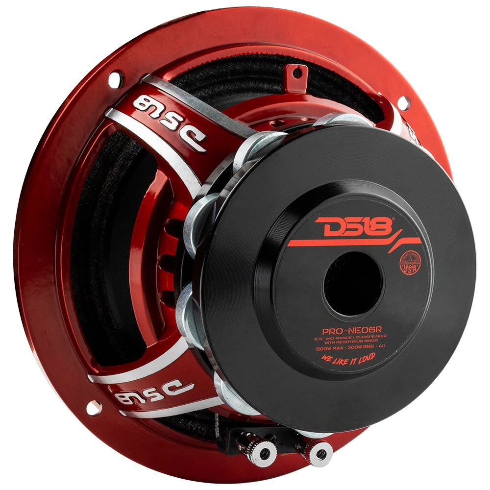 DS18 PRO 6.5" Neodymium Mid-Range Loudspeaker 300 Watts Rms 4-Ohm