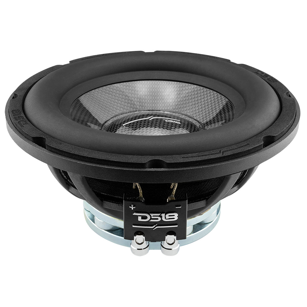 DS18 PRO 8" Neodymium Water resistant Carbon Fiber Cone Mid-Bass Woofer 250 Watts Rms 4-Ohm