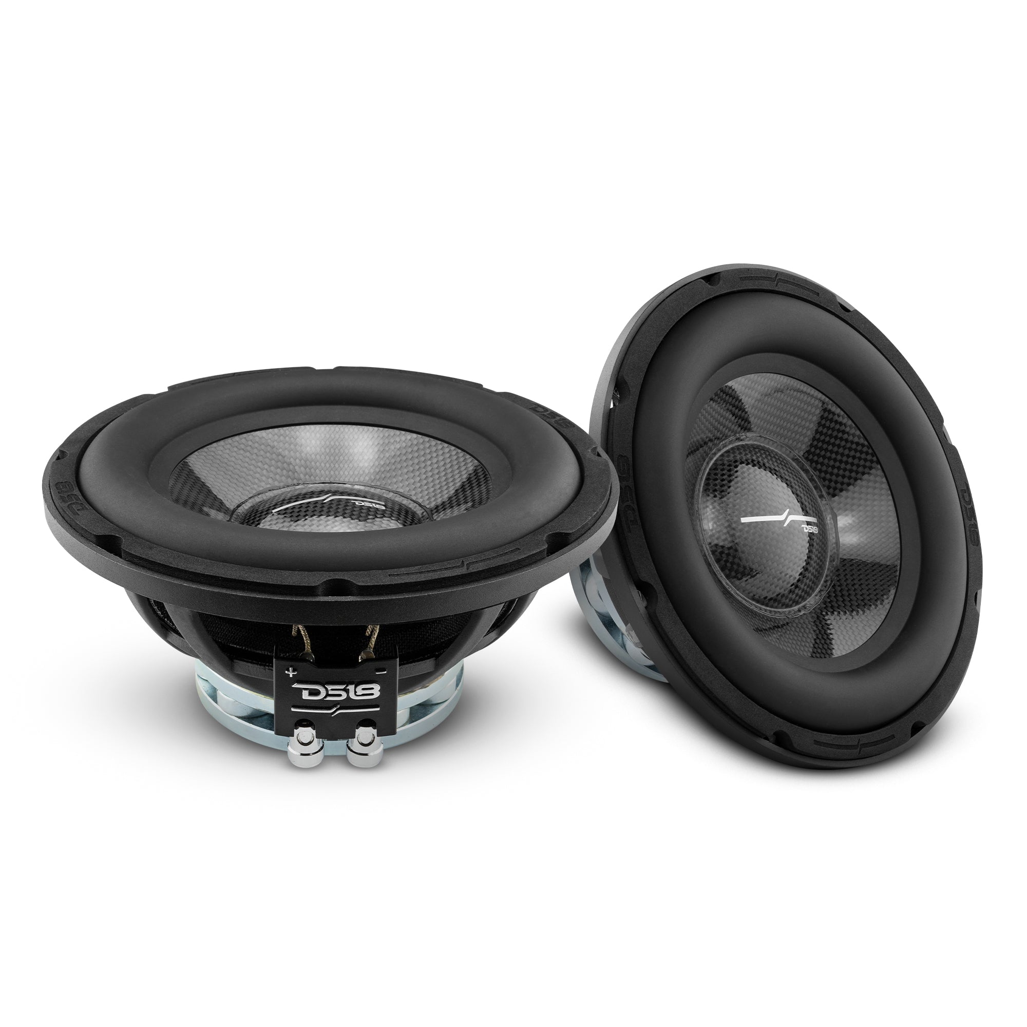 DS18 PRO 8" Neodymium Water resistant Carbon Fiber Cone Mid-Bass Woofer 250 Watts Rms 4-Ohm