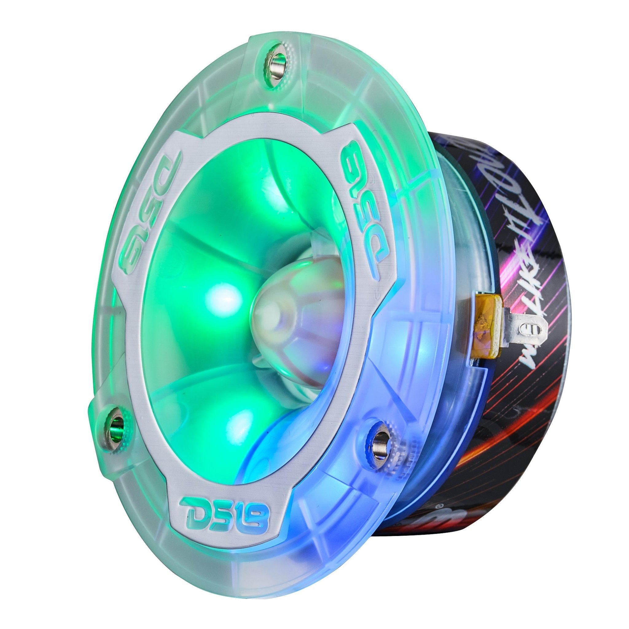 DS18 3.8” Super Bullet Tweeter with 1” Aluminum Voice Coil & Digital LED Lights