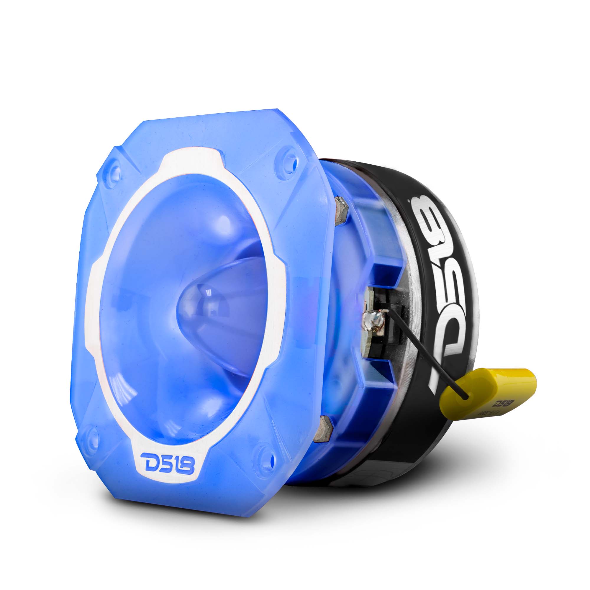 DS18 4" Super Bullet Tweeter 250 Watts 1.5" Titanium 4-Ohm Vc with RGB LED Lights