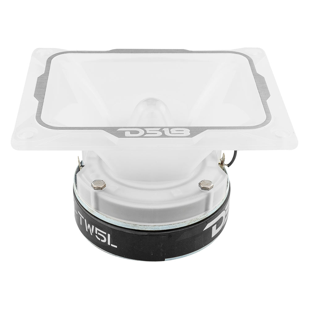 DS18 4" x 5.35" Super Bullet Tweeter 250 Watts 1.5" Aluminum 4-Ohm Vc with RGB LED Lights