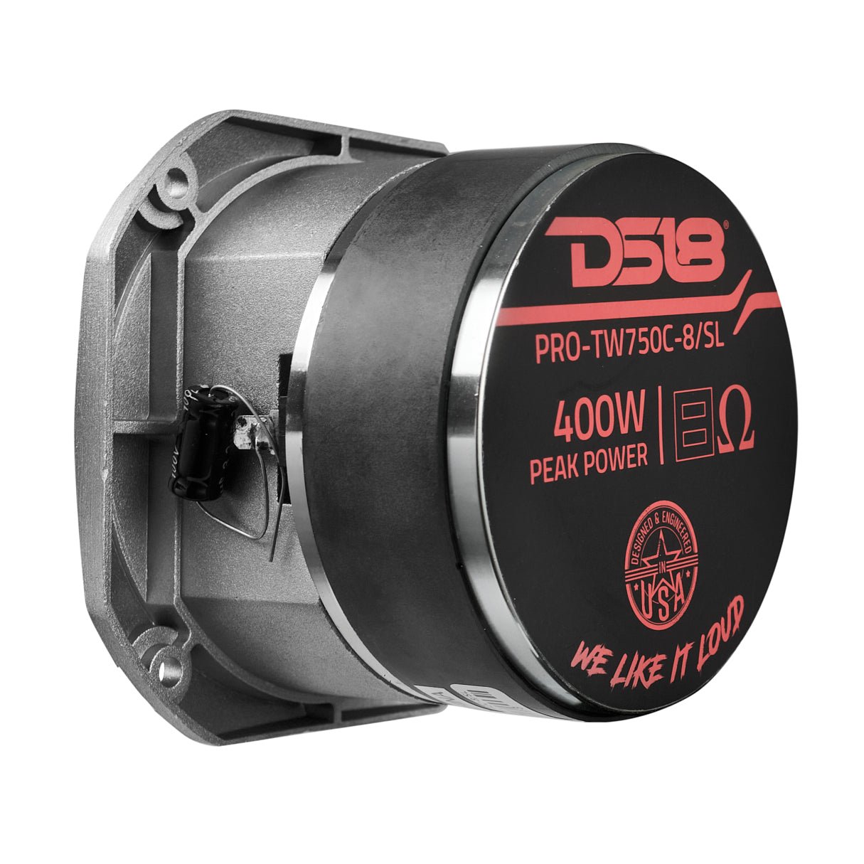 DS18 4" Super Bullet Tweeter with 1.5" Titanium Voice Coil and Oversized Ferrite Magnet 200 Watts 8-Ohm