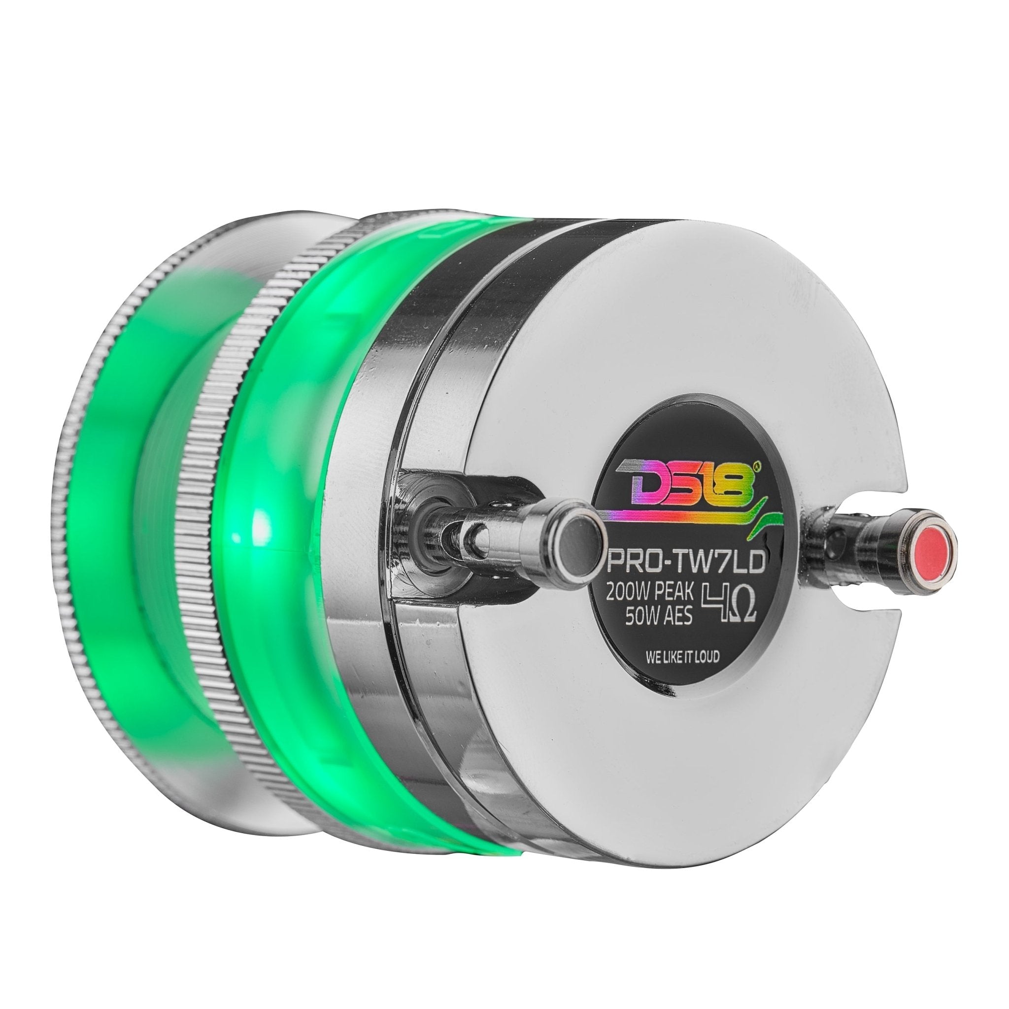 DS18 2.3" Neodymium Super Bullet Tweeter with 1" Aluminum Voice Coil & Digital LED Lights