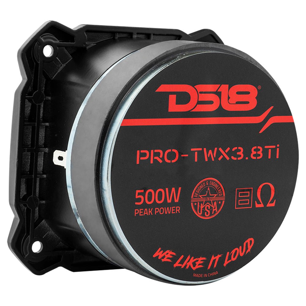 DS18 3.8" Super Bullet Tweeter | 250W RMS 1.5" Titanium 8-Ohm Vc