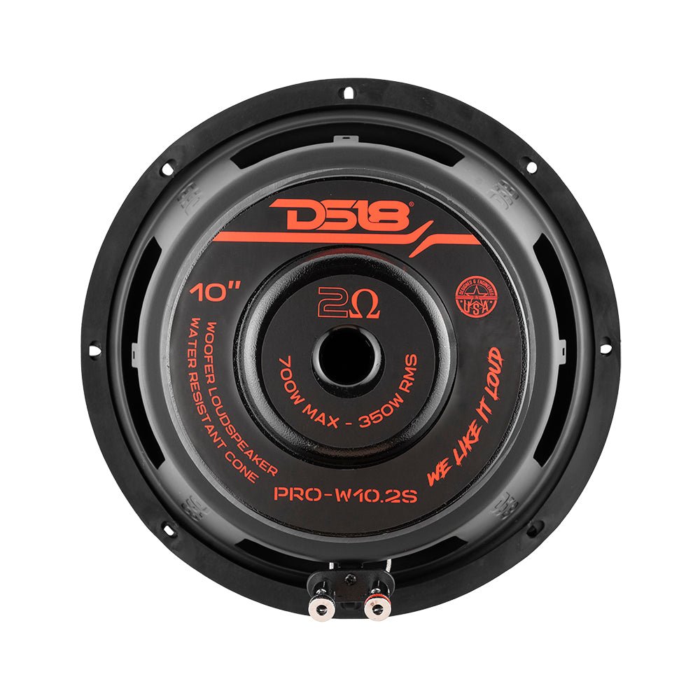 DS18 PRO 10" Water Resistant Woofer 350 Watts Rms 2-Ohm SVC
