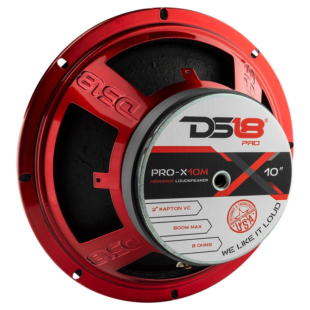 DS18 PRO-X 10" Mid-Range Loudspeaker 300 Watts Rms 8-Ohm