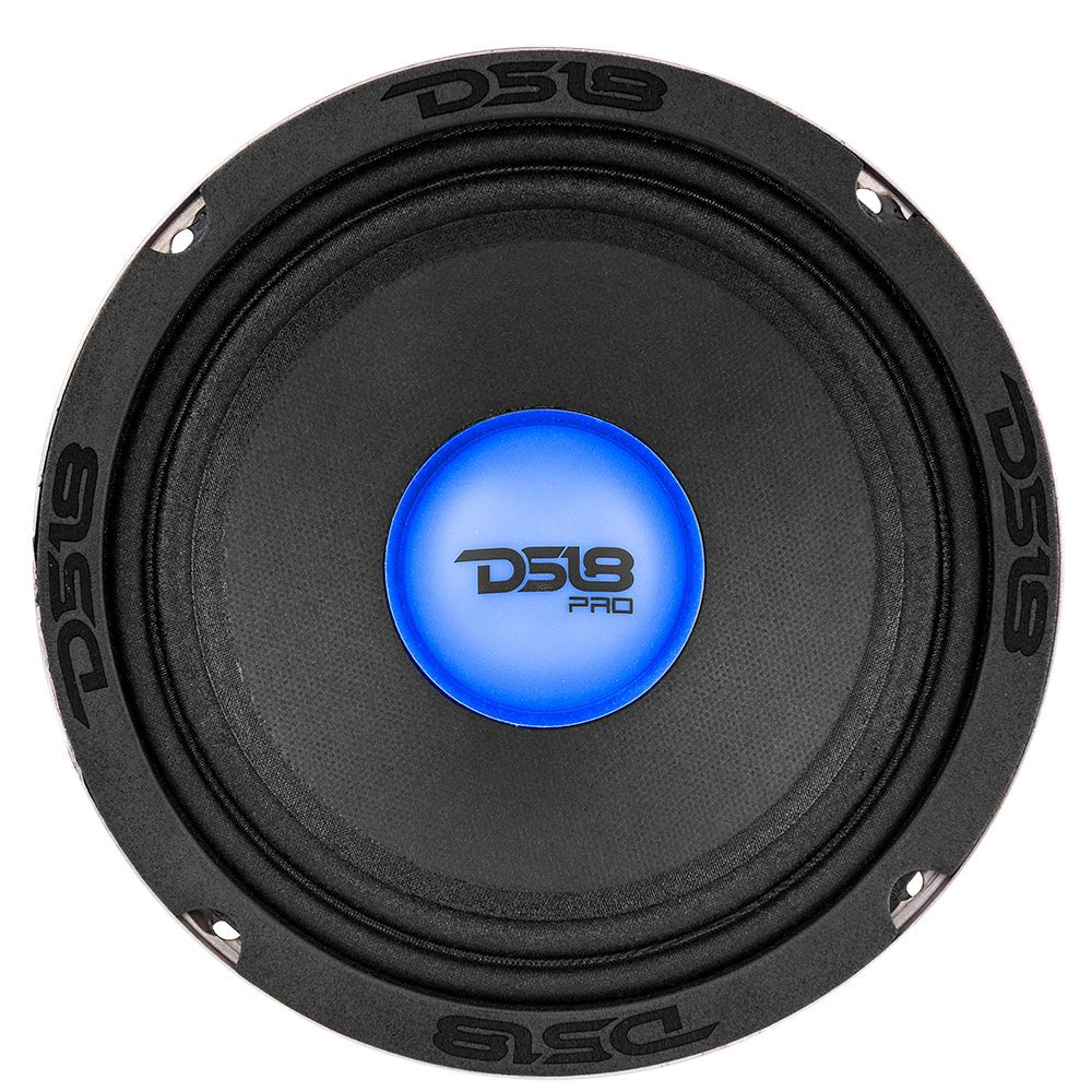DS18 PRO-X 6.5" Mid-Range Loudspeaker with RGB Light Dust Cap 250 Watts Rms 4-Ohm