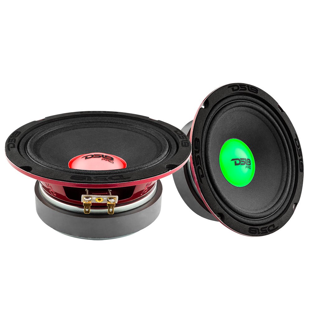 DS18 PRO-X 6.5" Mid-Range Loudspeaker with RGB Light Dust Cap 250 Watts Rms 4-Ohm