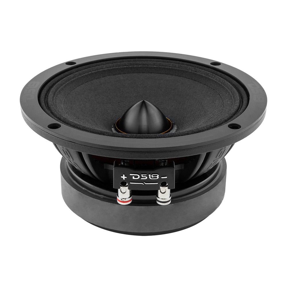 DS18 PRO-ZXI 6.5" Mid-Range Bullet Loudspeaker Neodymium/Ferrite Magnets | 300W RMS 4-Ohm