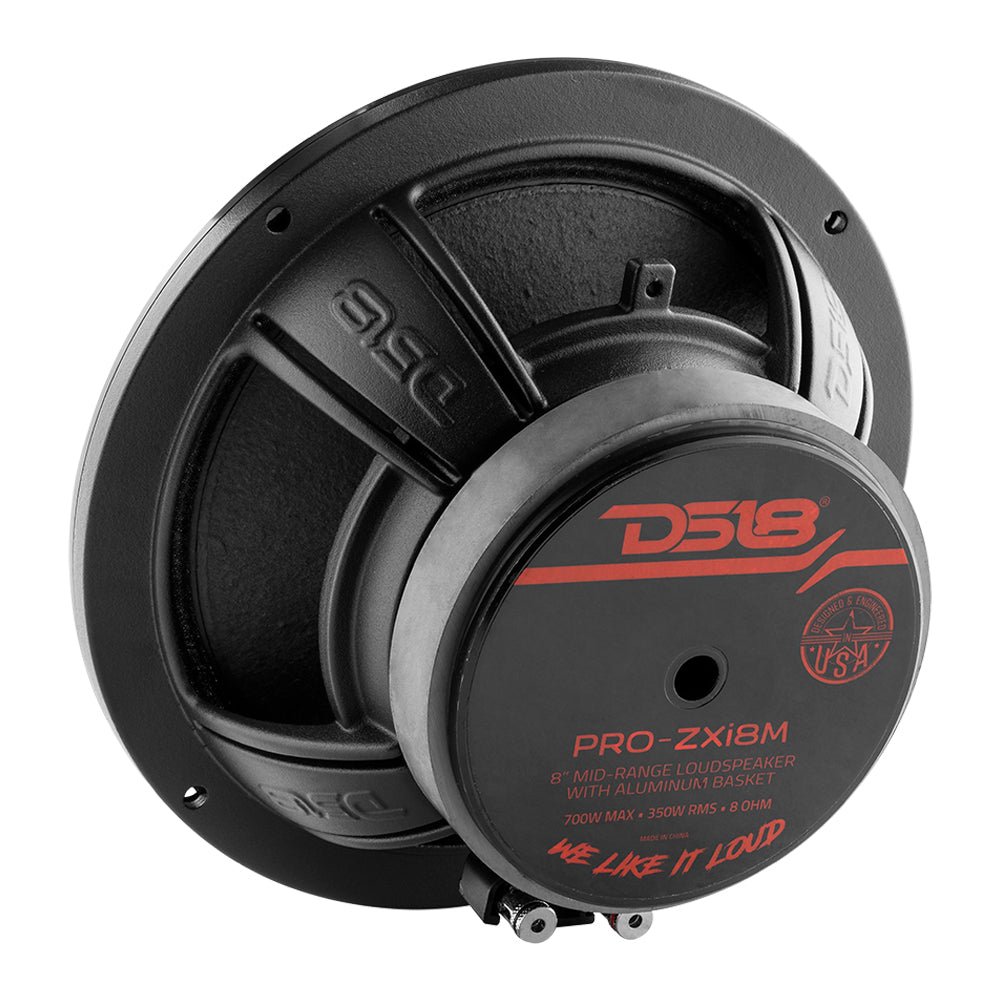 DS18 PRO-ZXI 8" Mid-Range Loudspeaker With Neodymium/Ferrite Magnets 350 Watts Rms 8-Ohm