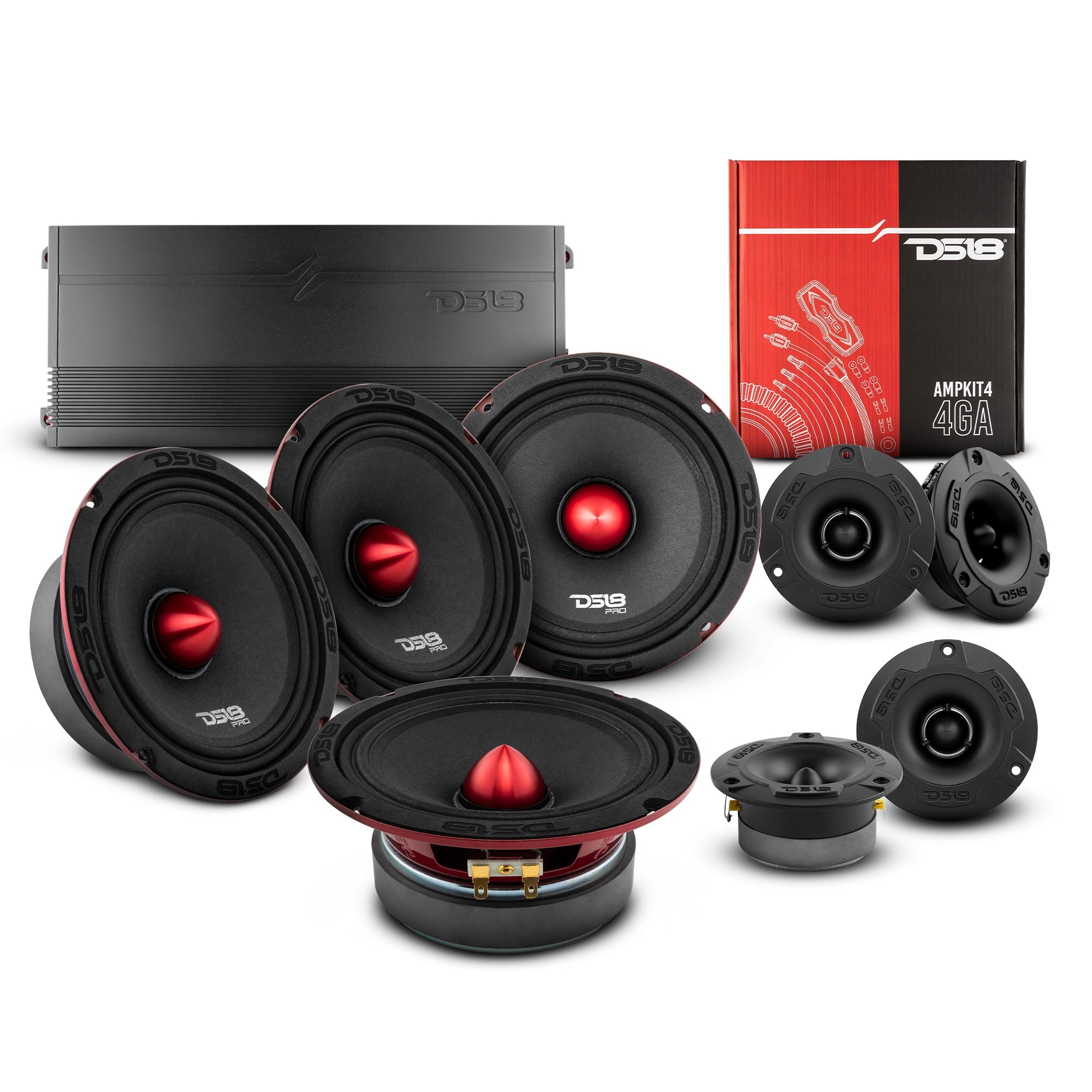 DS18 Stage2 Pro Audio Midrange Package