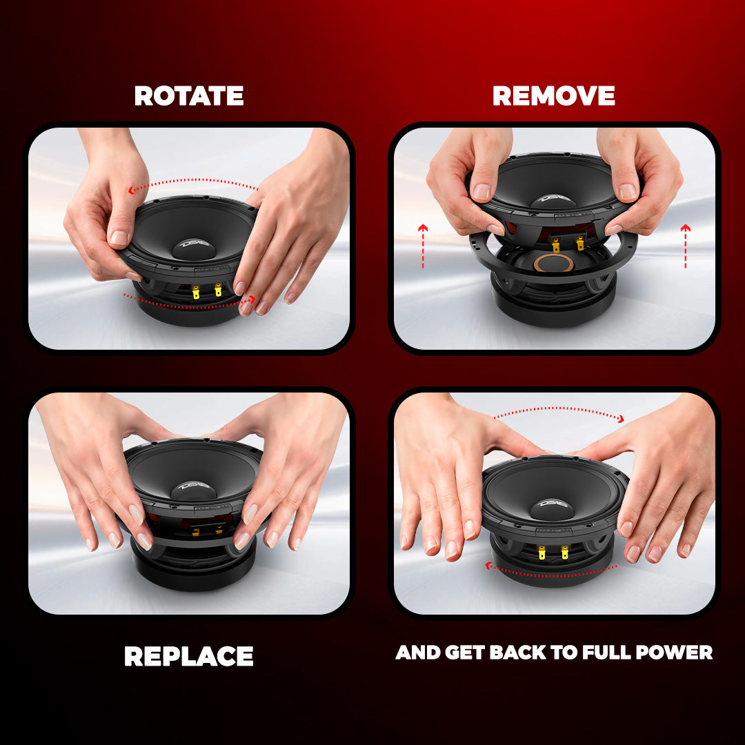 DS18 PROJECT360.64RCK PROJECT360 6.5" Rotating Recone Kit 4-Ohm — view 4