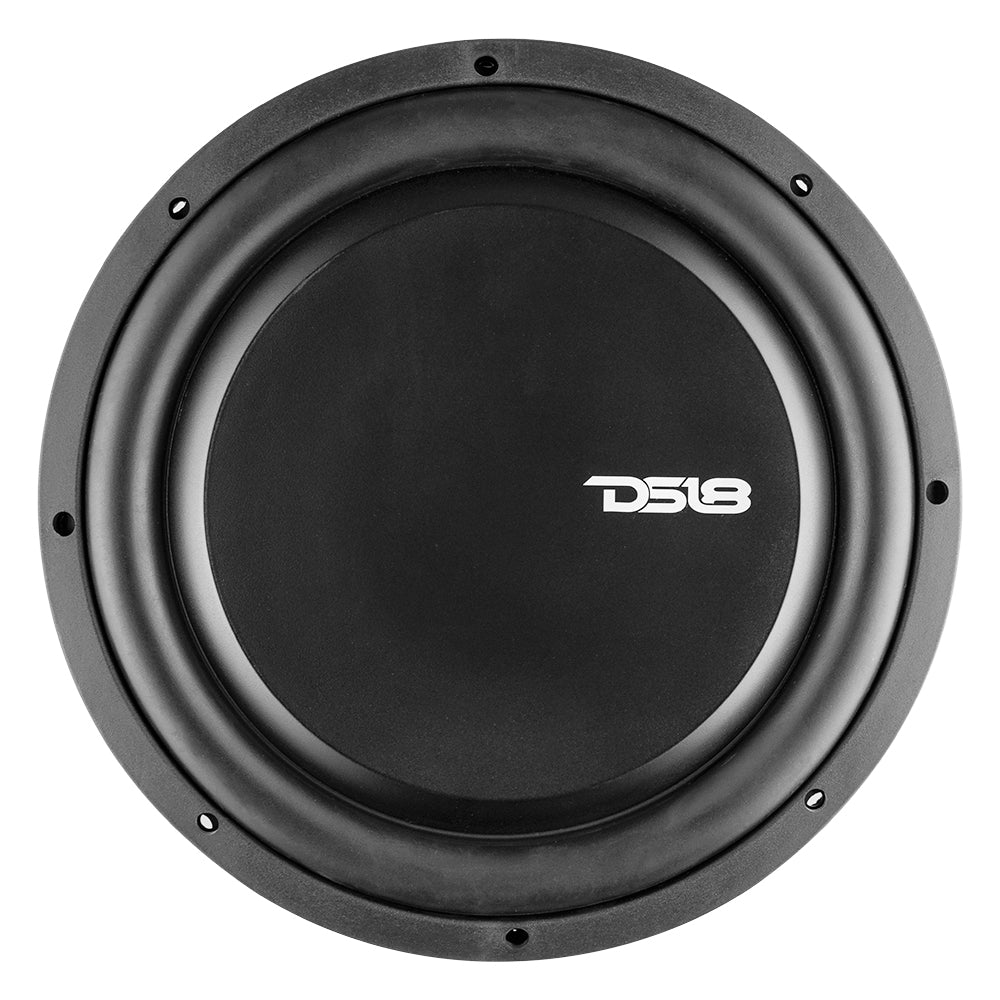 DS18 PS Shallow-Mount Water Resistant 12" Subwoofer | 600W RMS Single Voice Coil 4-Ohm