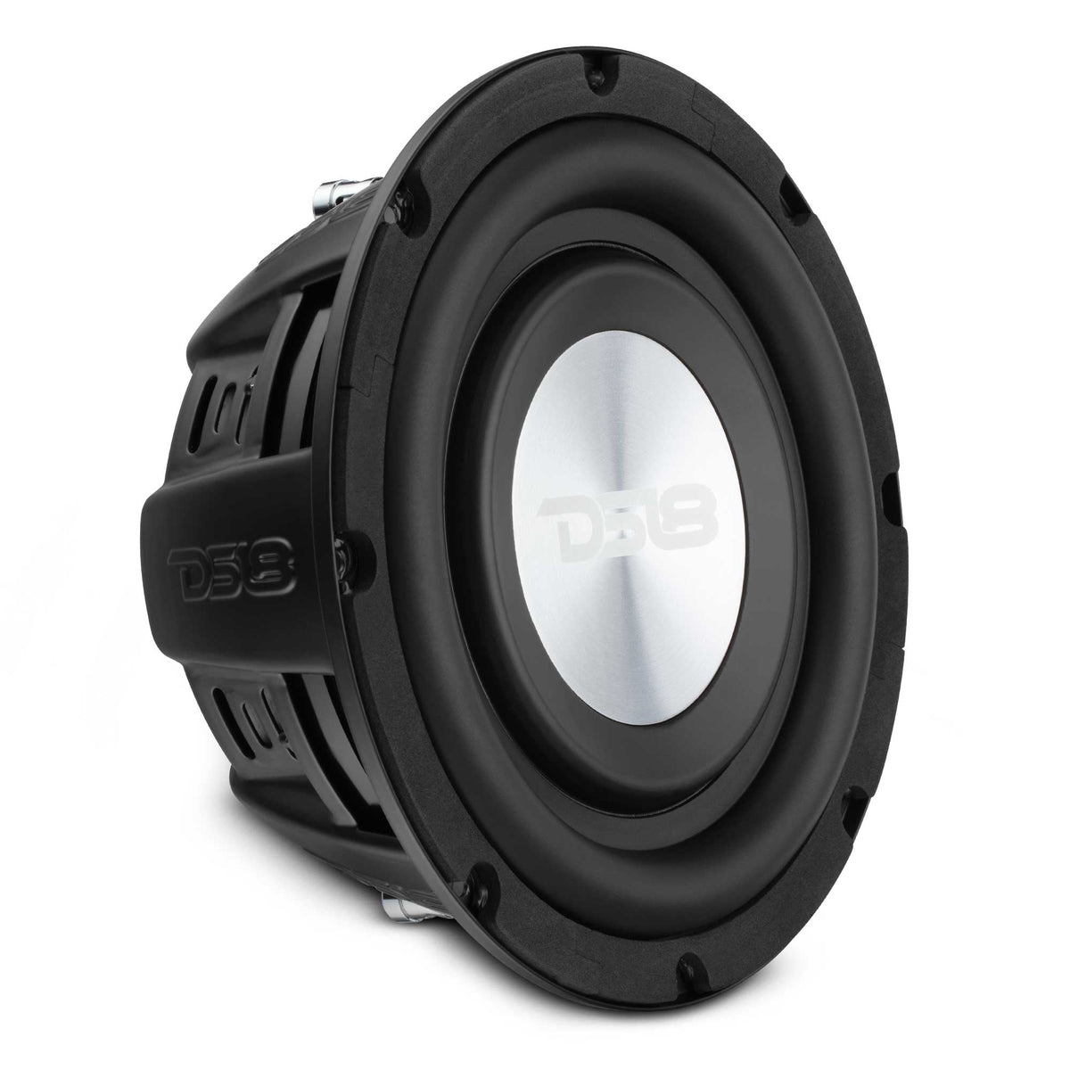 DS18 PSW8.4D PS Shallow-Mount Water-Resistant 8" Subwoofer 400W RMS DVC 4-Ohm