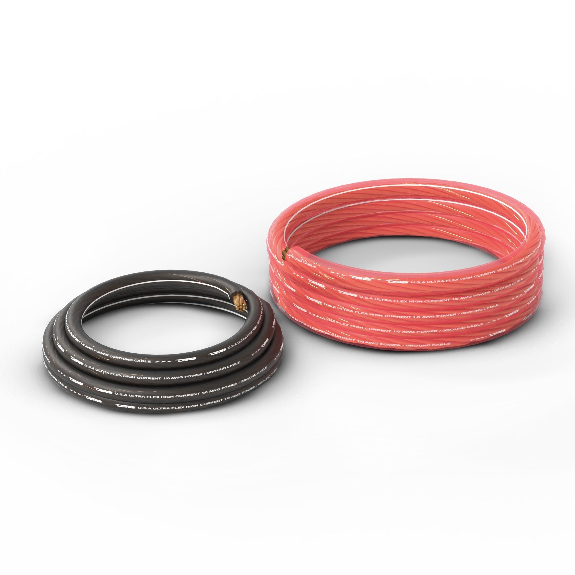 DS18 0-GA Ultra Flex CCA Ground Power Cable 5 Ft Black and 20 Ft Red Kit