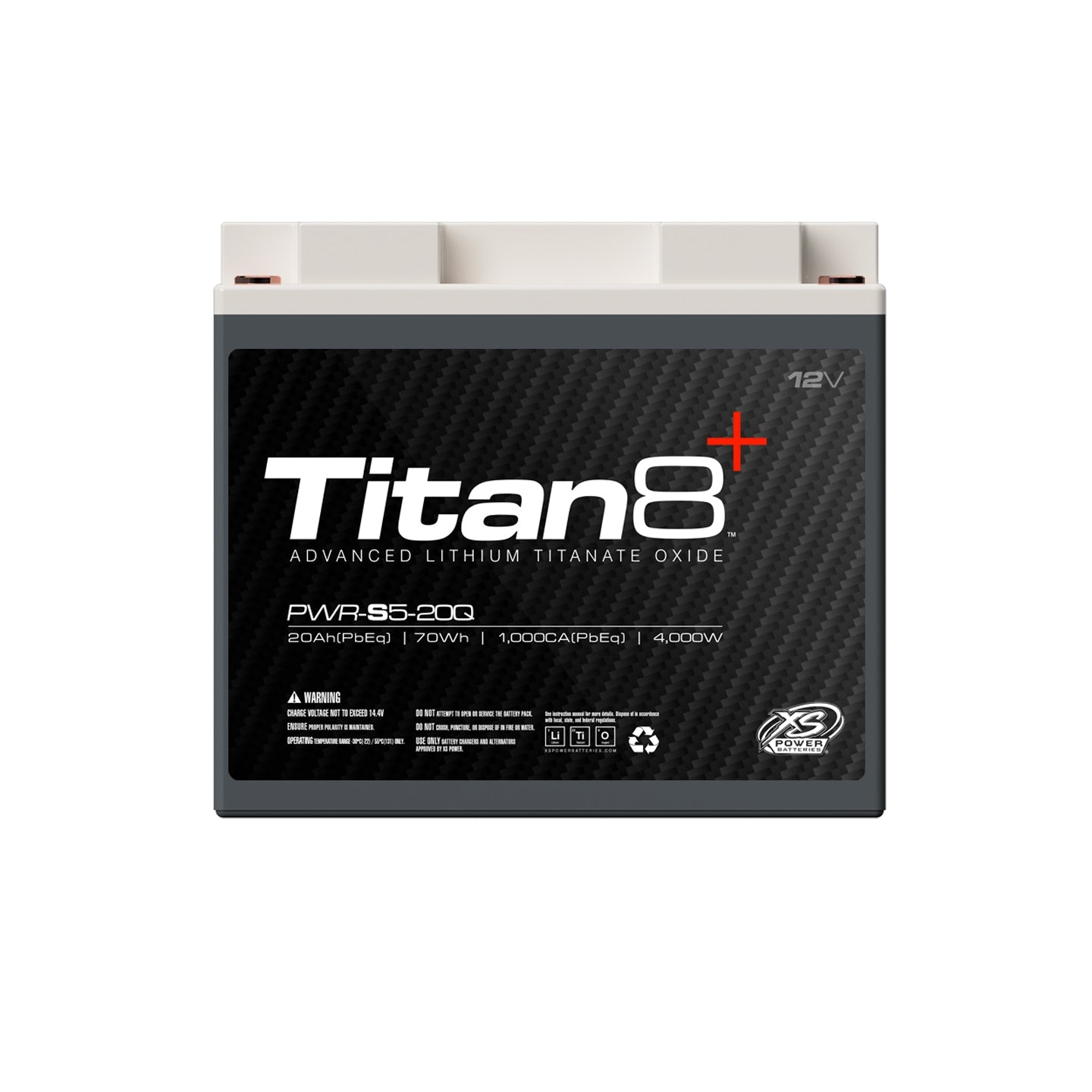 XS Power PWR-S5-20Q 12V Titan8 Lithium Titanate (LTO) Battery