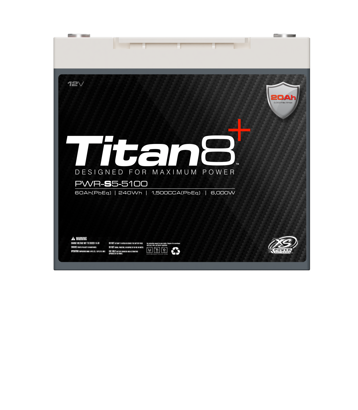 XS Power PWR-S5-5100 12V Titan8 Lithium Titanate (LTO) Battery