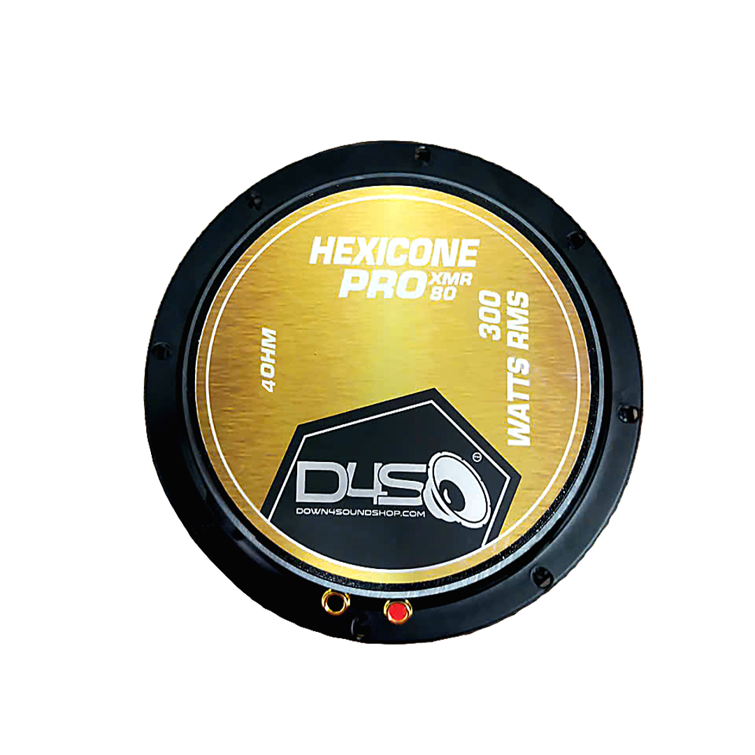 Down4Sound HEXICONE XMR 80 8" CARBON FIBER PRO AUDIO SPEAKER 300W RMS — view 3 of 5