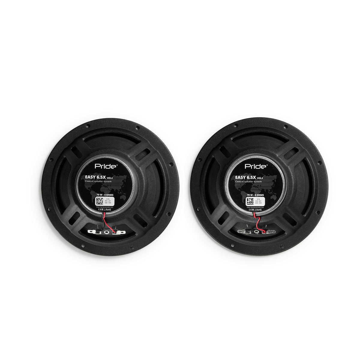Pride Audio Easy 6.5X v2 2-Way Coaxial Speakers 70W RMS (Pair) — view 10