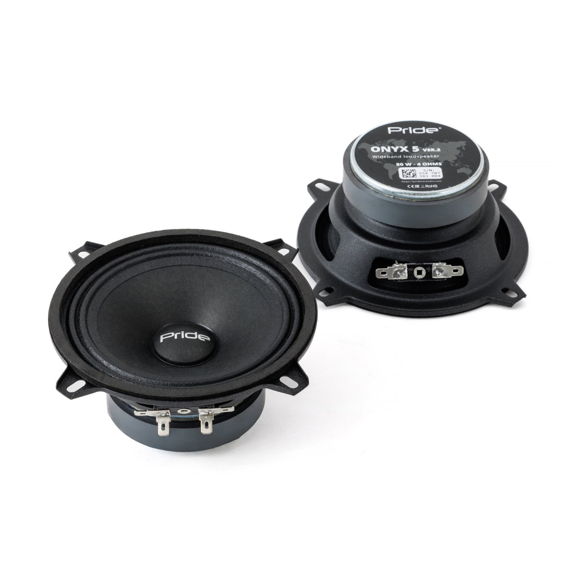 Pride Audio Onyx 5 v2 Pro Audio Midrange Speakers 80W RMS (Pair)