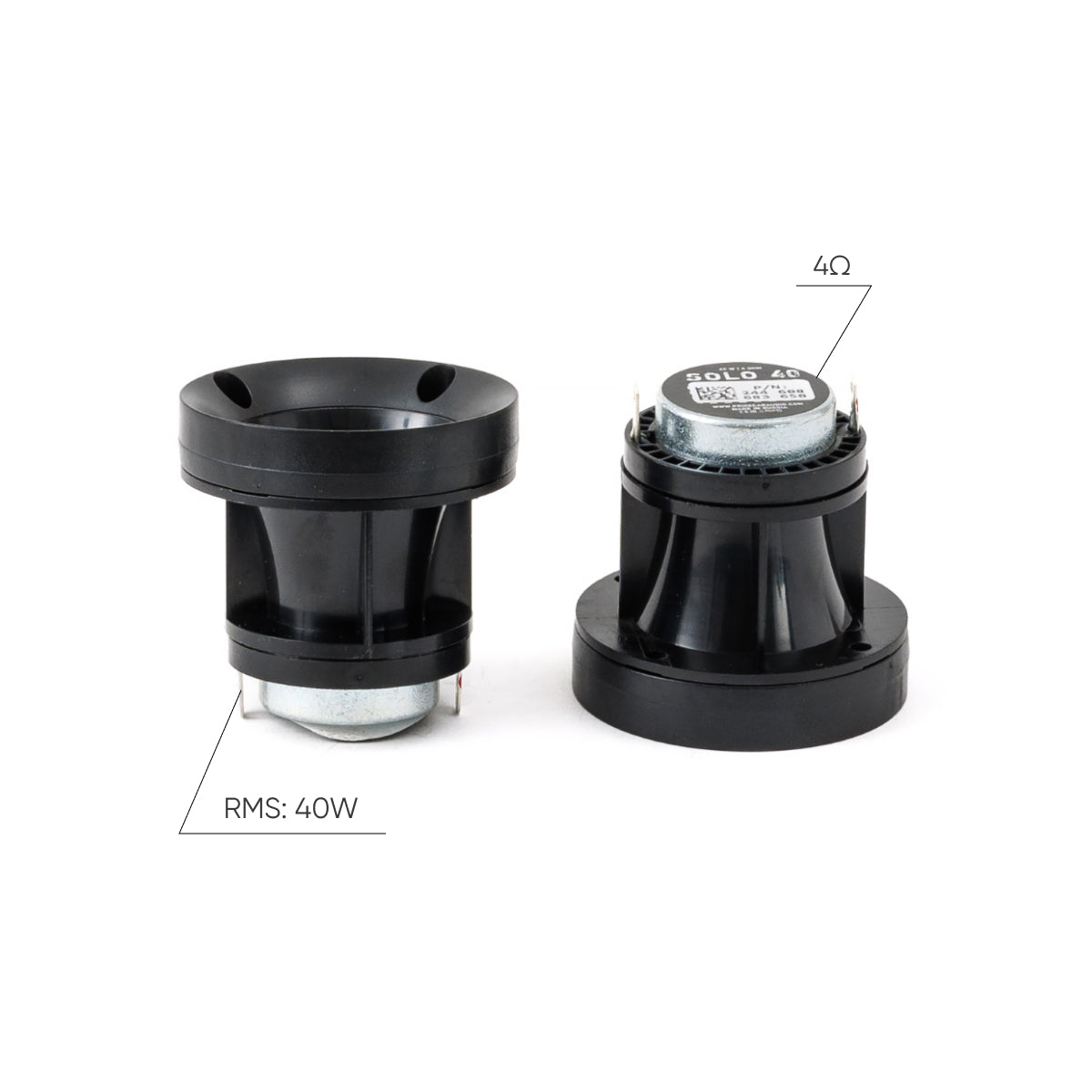 Pride Audio Solo 40 2.5" Pro Audio Horn Tweeters 40W RMS (Pair) — view 2