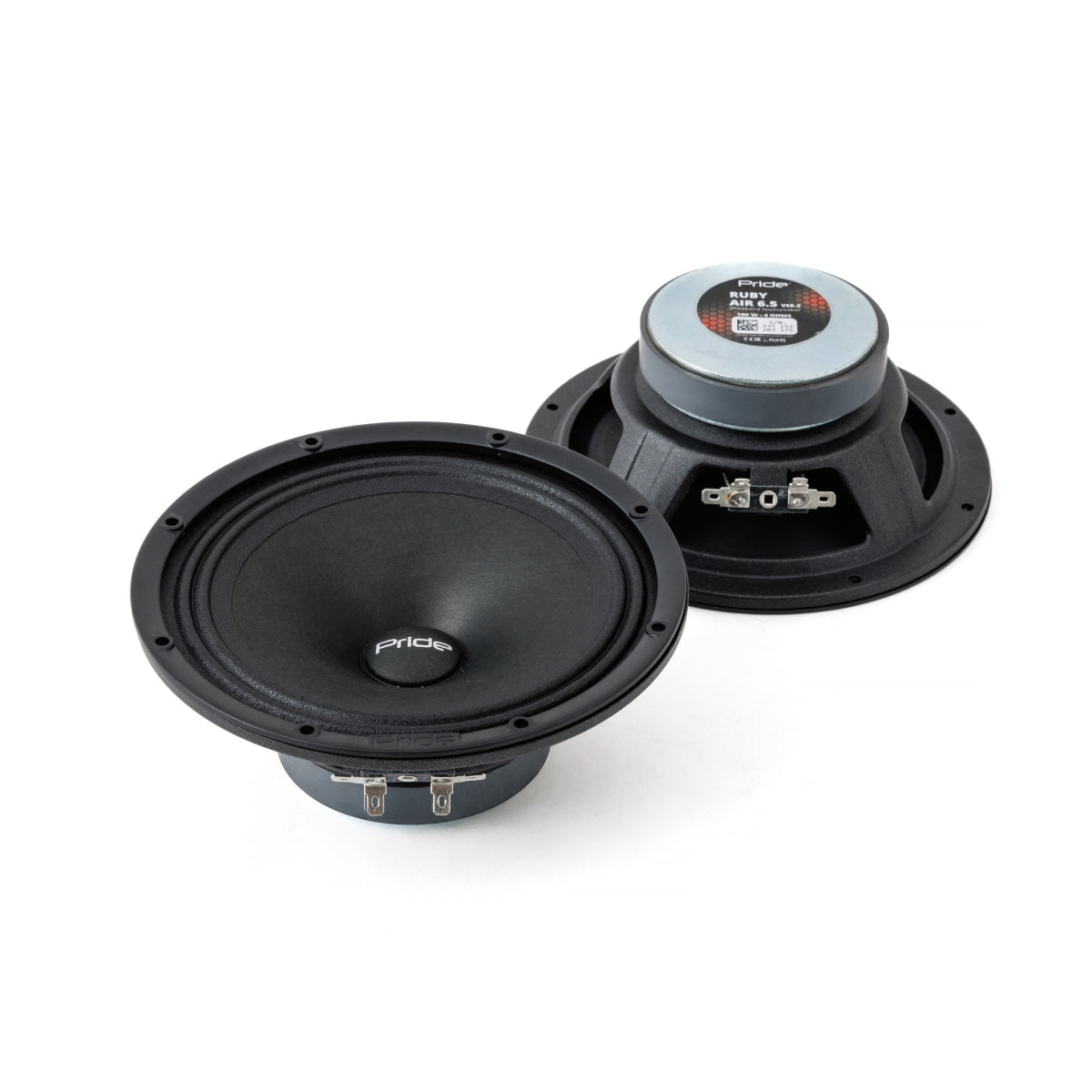 Pride Audio Ruby Air 6.5 v2 Pro Audio Midrange Speakers 100W RMS (Pair)