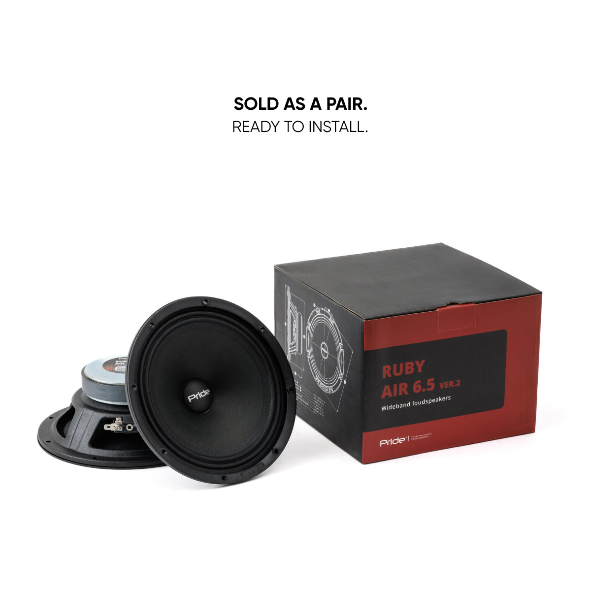 Pride Audio Ruby Air 6.5 v2 Pro Audio Midrange Speakers 100W RMS (Pair) — view 8