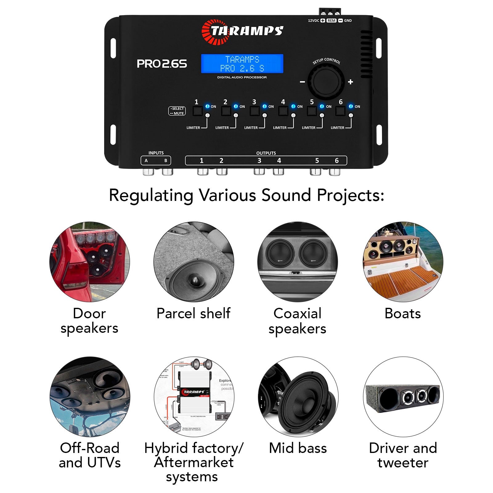 Taramps PRO 2.6S Audio Processor - 8