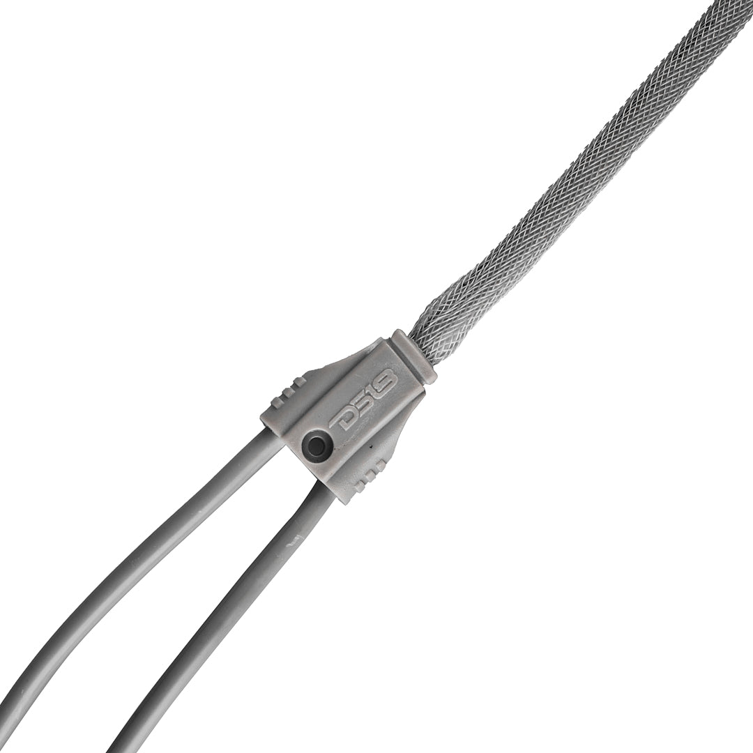 DS18 Level 2 RCA 100% Copper OFC Y Connector 1 FEMALE to 2 MALE - SILVER