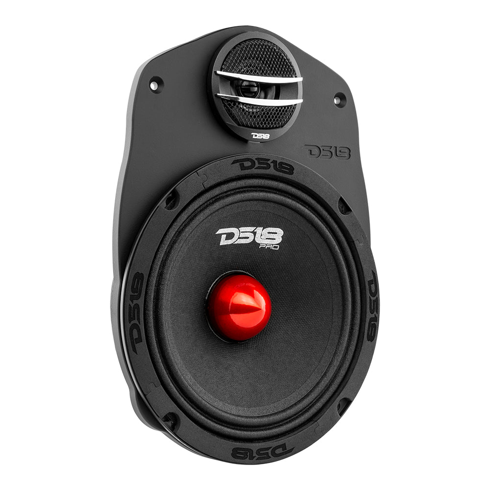 DS18 6x9 Speaker Adapter Plate | Converts Factory 6x9 Opening to 6.5 Inch Speaker + 1.38 Inch Tweeter