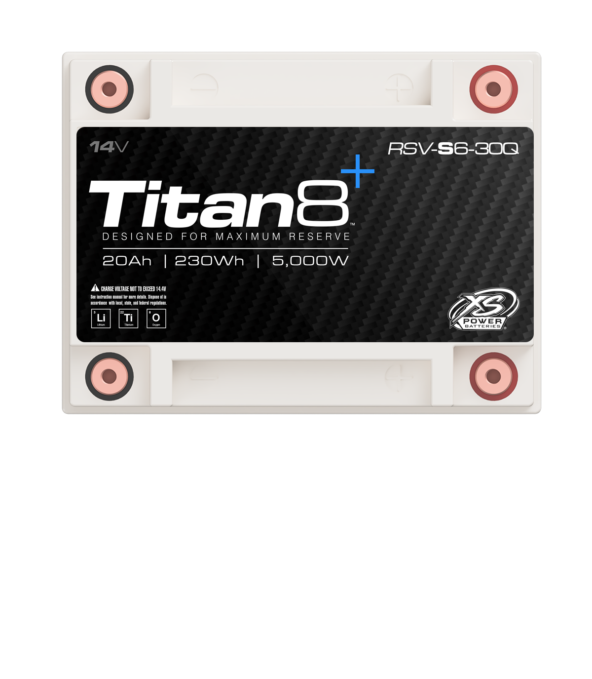 XS Power RSV-S6-30Q 14V Titan8 Lithium Titanate (LTO) Battery
