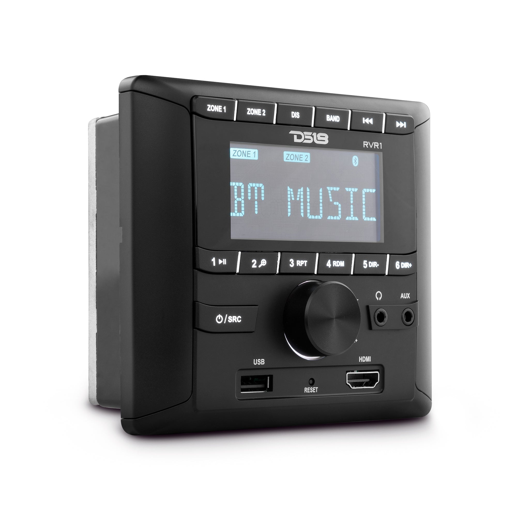 DS18 RV and Trailers Headunit 2.75" LCD screen , 2 Zones, 4 volts Output,HDMI, BT, RDS 4 X 50 Watts