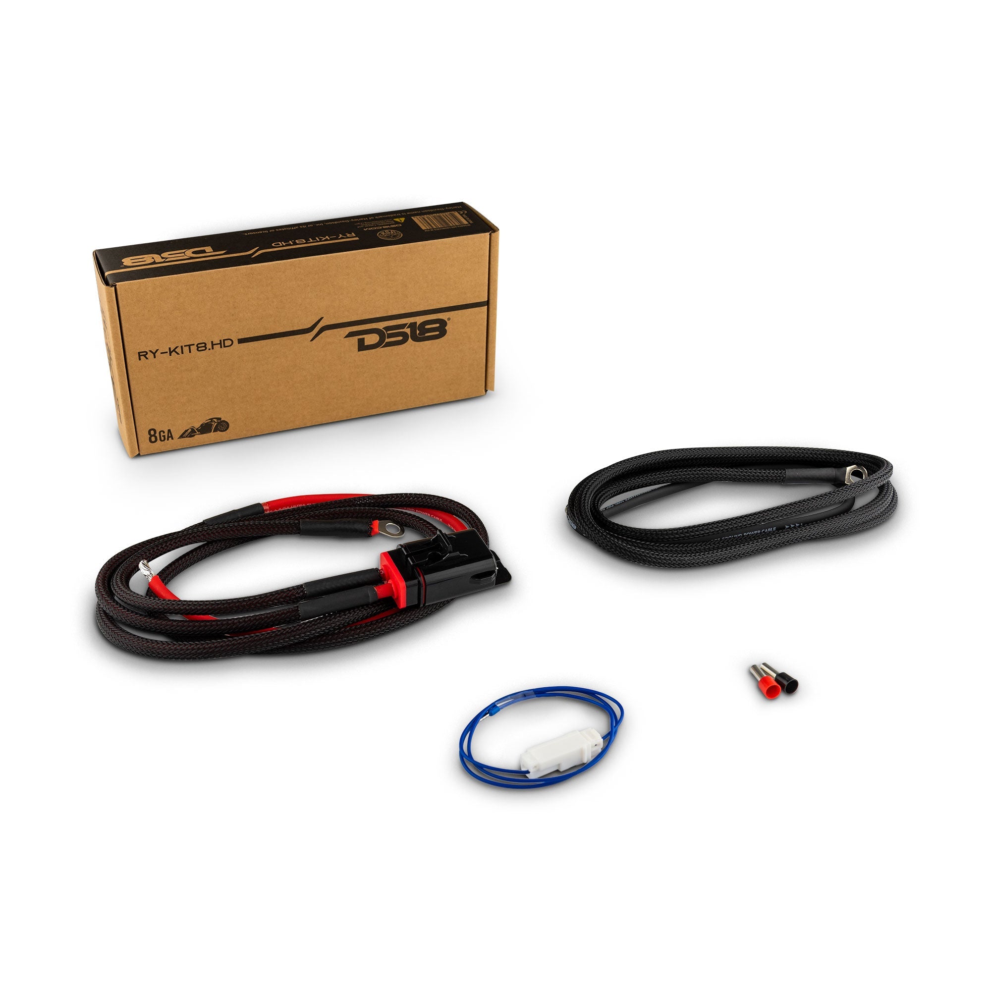 DS18 8-GA Ryder OFC Amplifier Installation Kit for Harley-Davidson