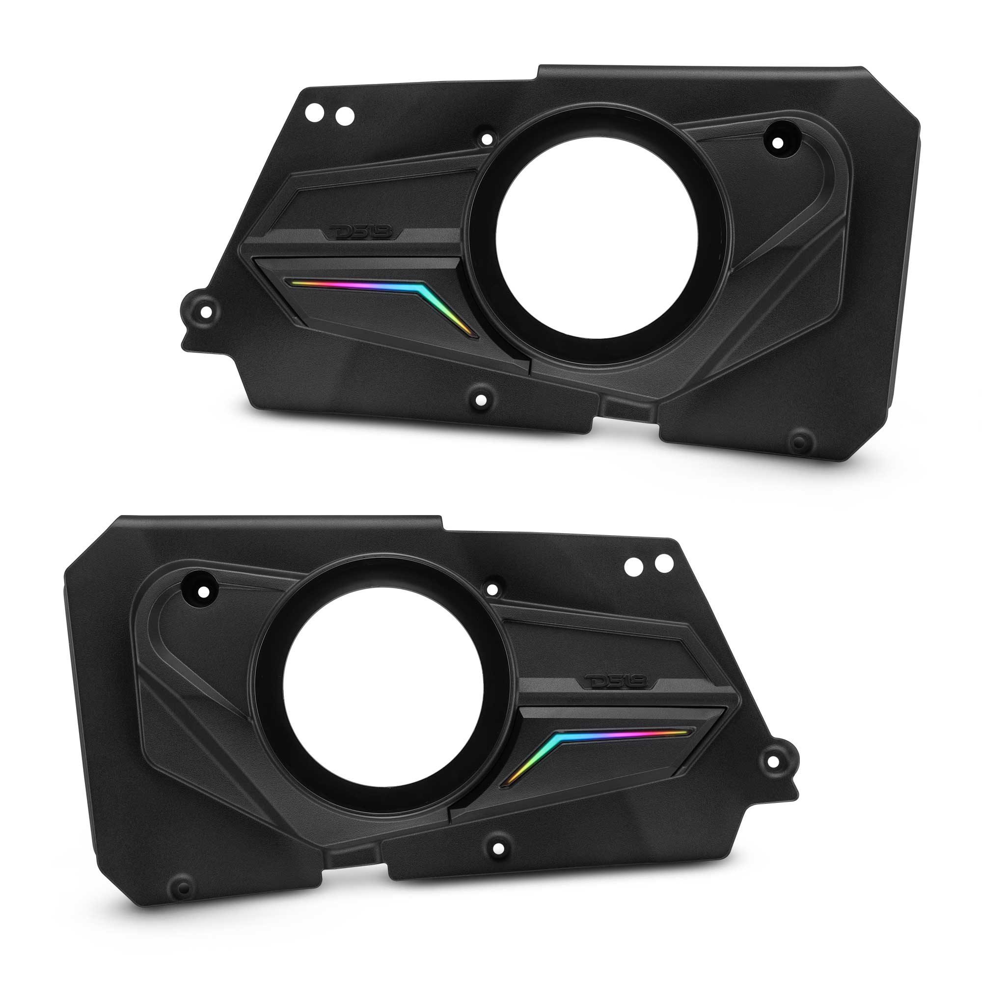 DS18 RZR-BD6 Polaris RZR-XP 2014-2023 Rear Door Panels for 6.5" Speakers with Digital LED Lighting
