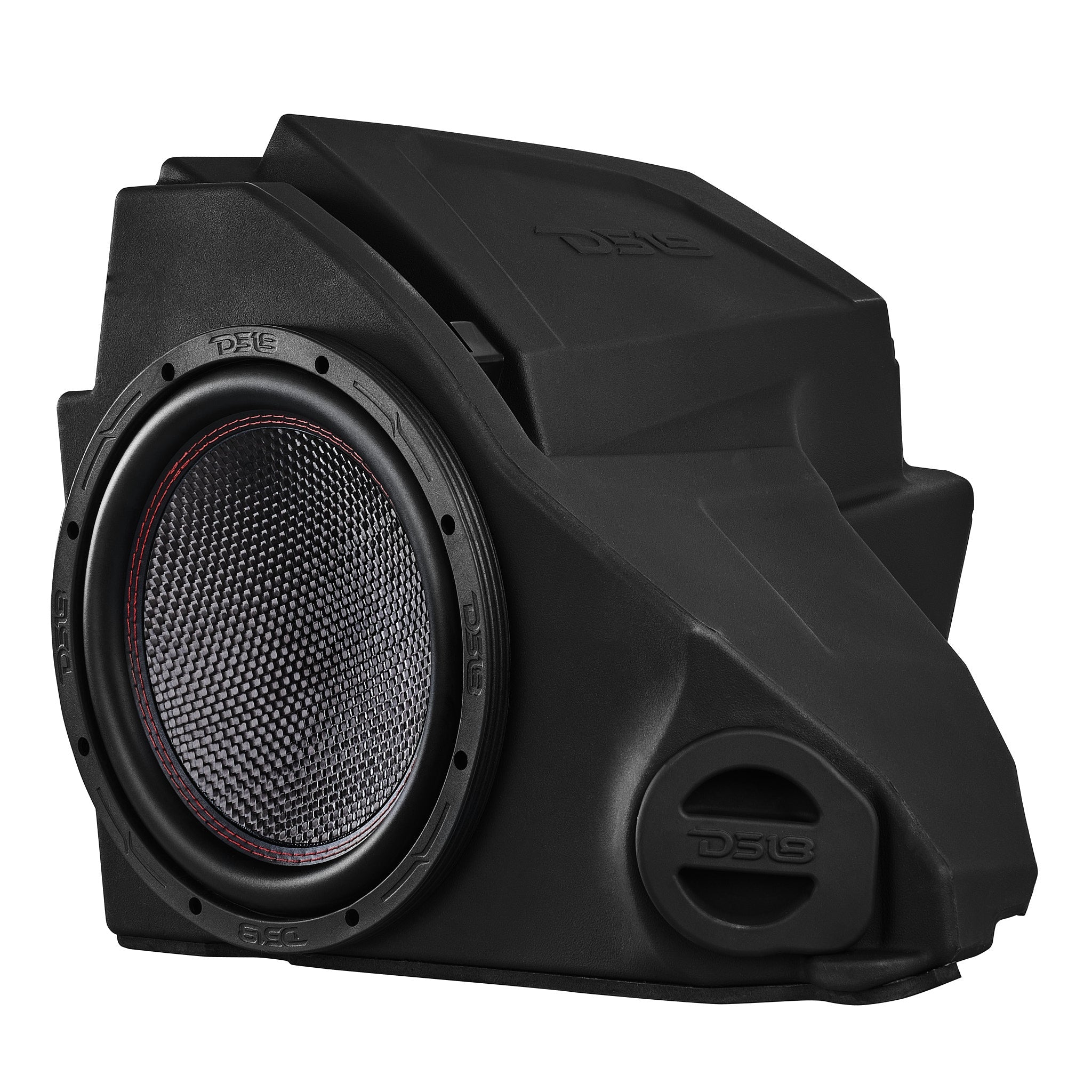 DS18 Polaris RZR Glove Box 10" Subwoofer Enclosure 1200 Watts Carbon Fiber Subwoofer